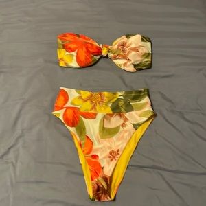 Aerie Resort Red Patterned Suit